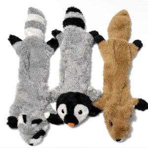 Stuffing-Free Plush Animal Dog Toy 3 Bundle